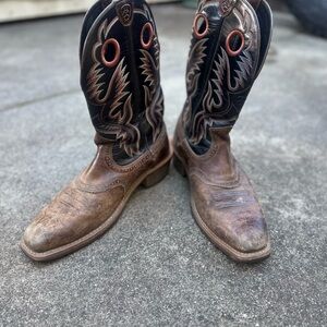 Ariat Brown and Black Western Boots 12D